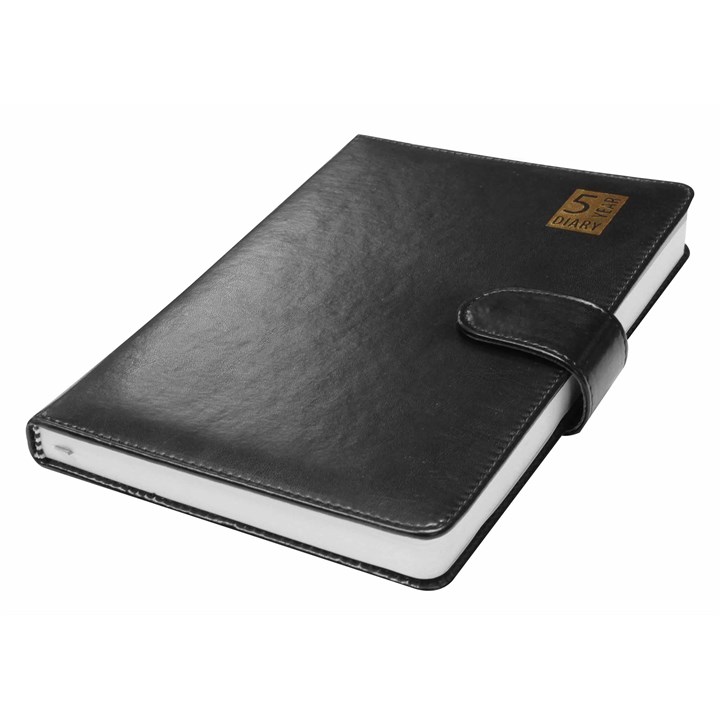 Black 5 Year Perpetual A5 Diary