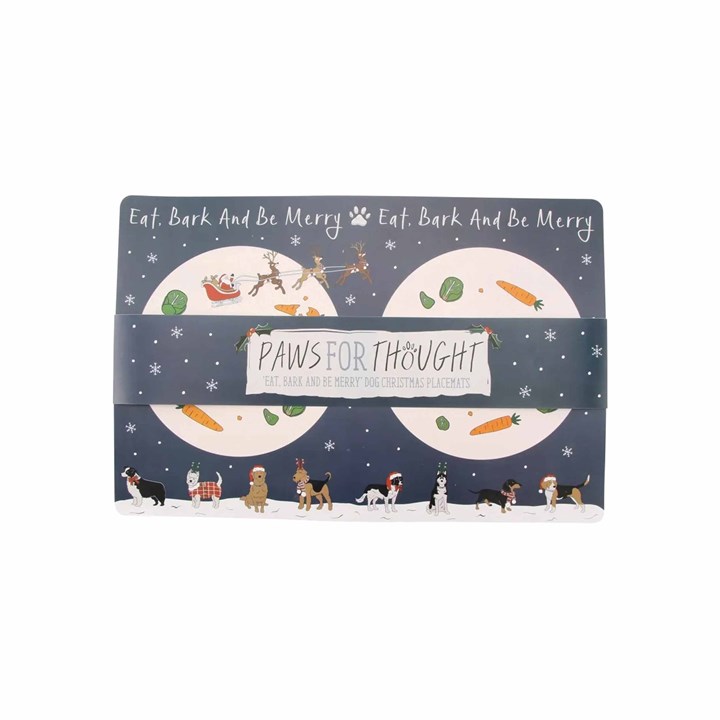 Christmas Dog Feeding Placemats