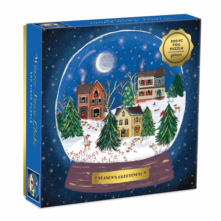 Galison, Winter Snow Globe Jigsaw