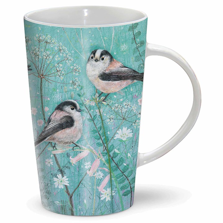 Long Tailed Tits Riverbank Latte Mug