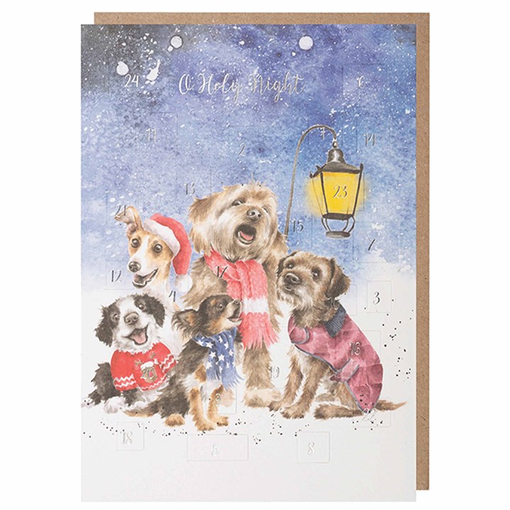 Wrendale Designs, Silent Night Traditional Advent Card