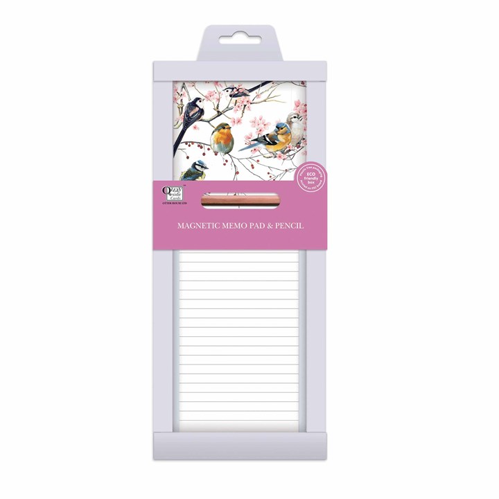 Birds & Berries Magnetic Memo Pad