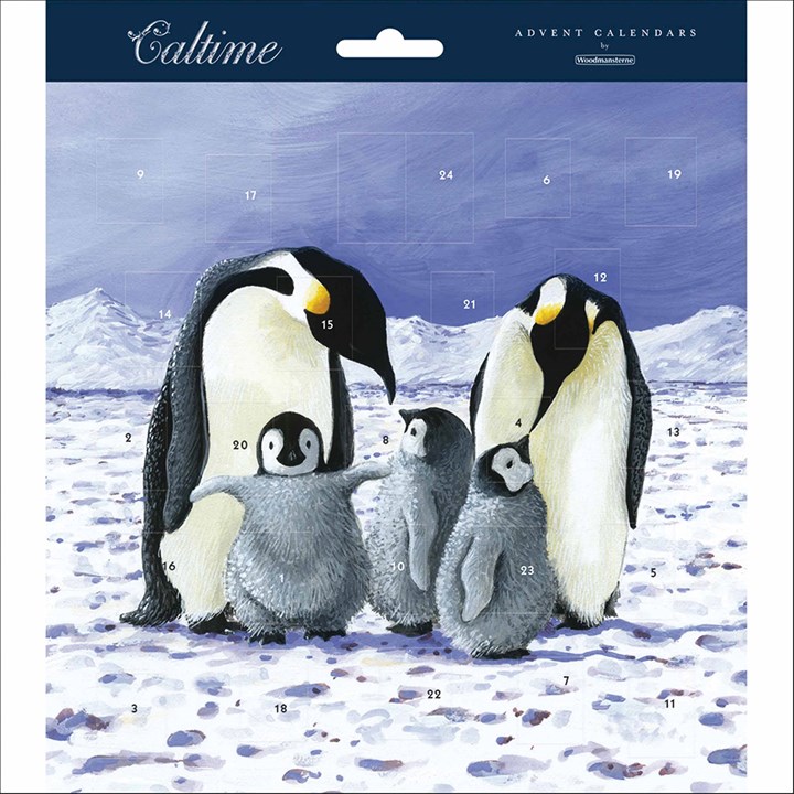 Penguins Happy Family Square Traditional Advent Calendar