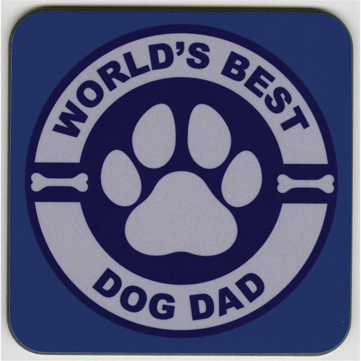 World’s Best Dog Dad Coaster