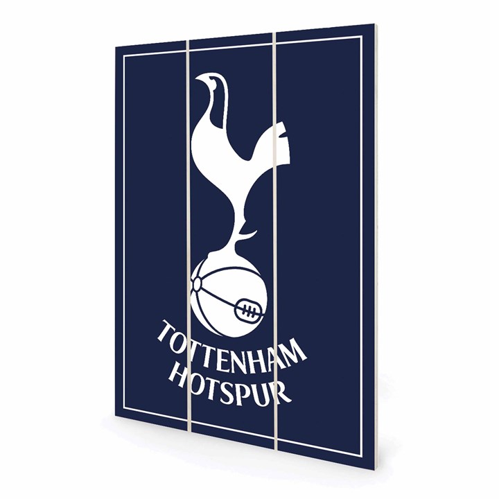 Tottenham Hotspur FC Crest Wooden Panel Sign