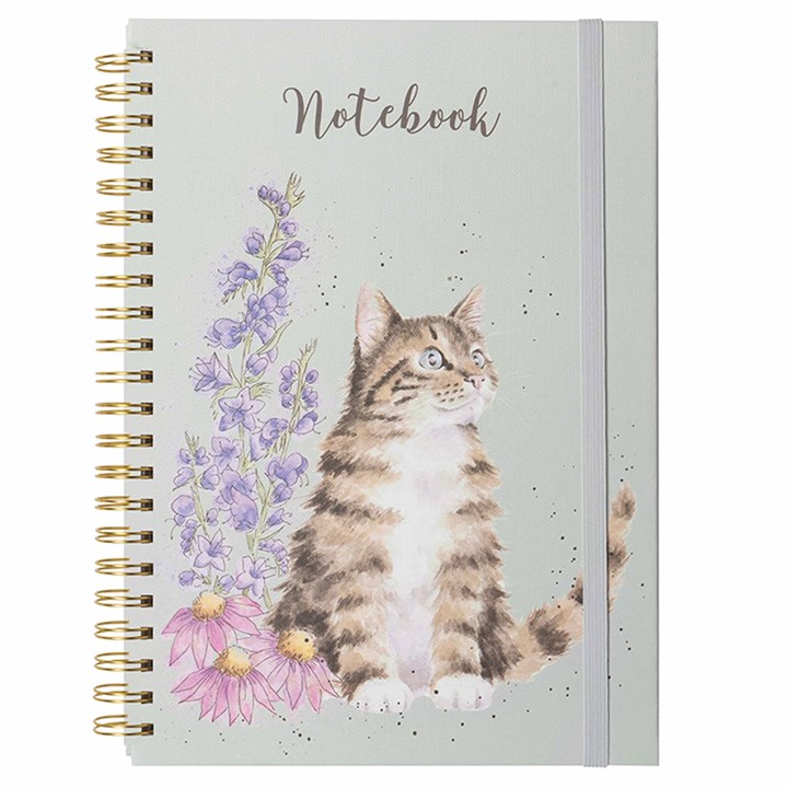 Wrendale Designs, Whiskers and Wildflowers A4 Notebook