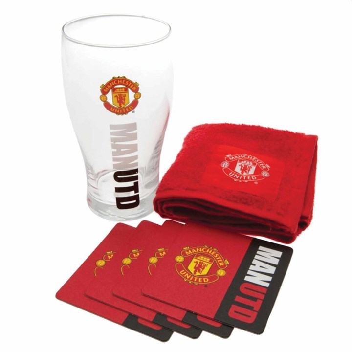 Manchester United FC Word Mark Mini Bar Set