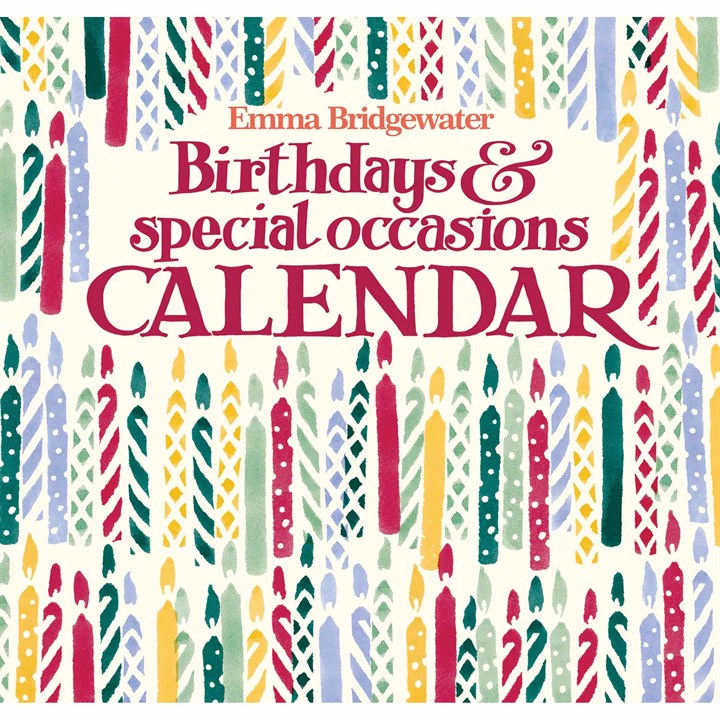 Emma Bridgewater, Birthdays & Special Occasions Calendar 2027