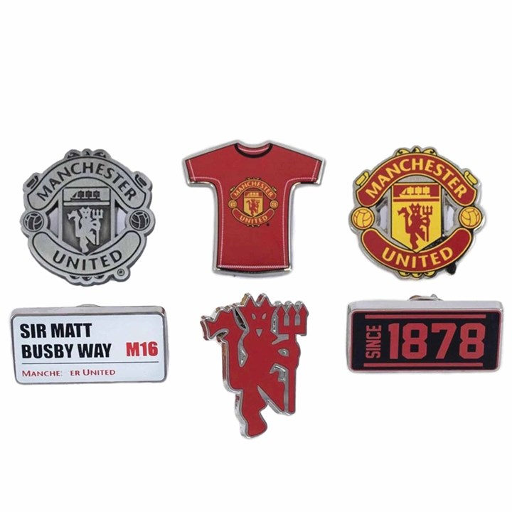Manchester United FC 6 Piece Badge Set