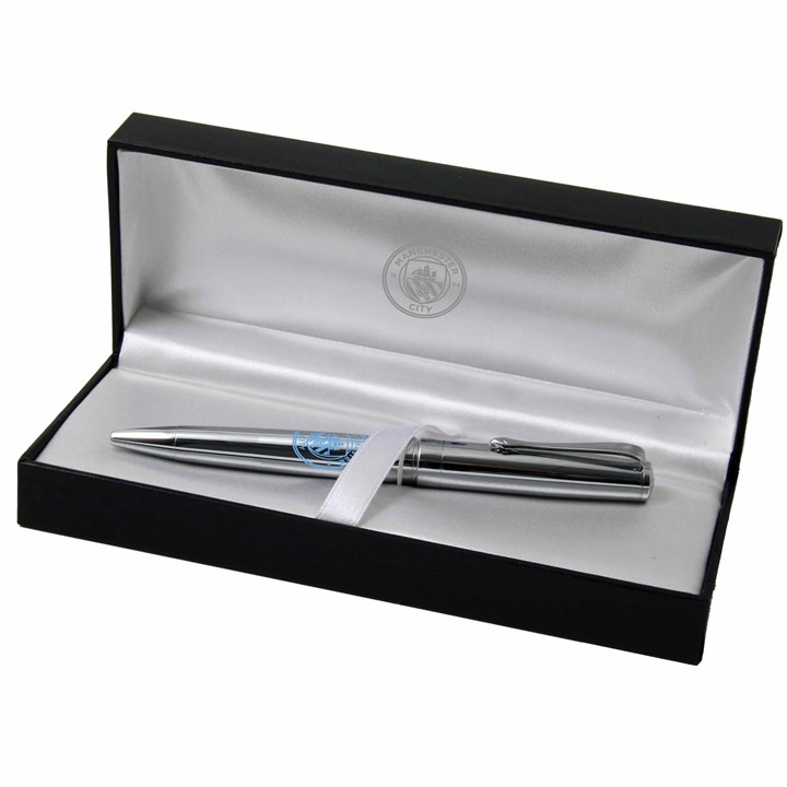Manchester City FC Chrome Pen in Gift Box