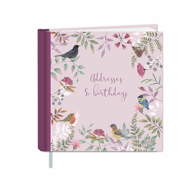 Pink Vintage Garden Address & Birthday Book