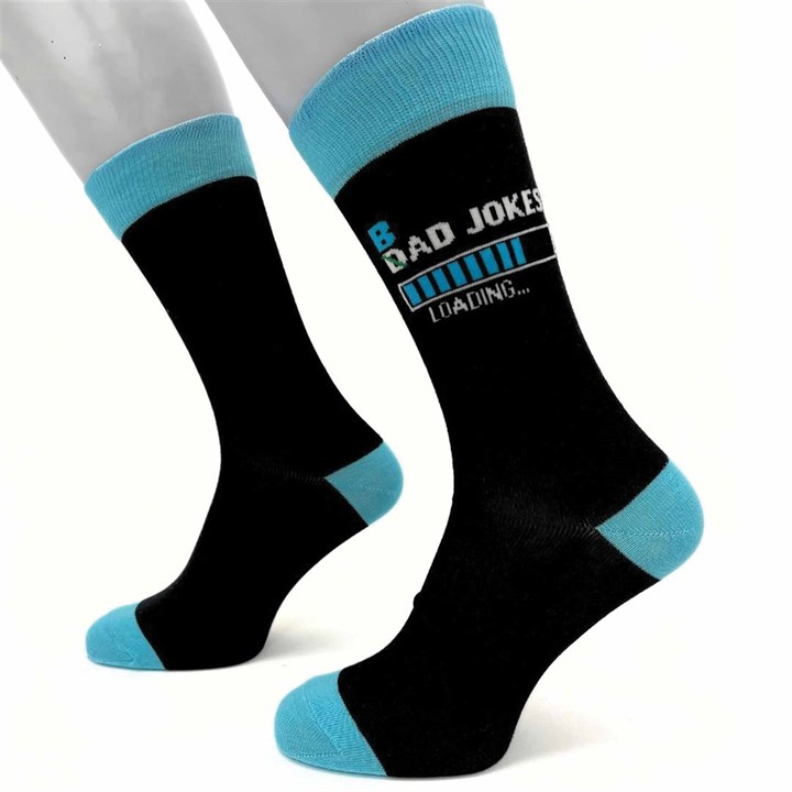 B/Dad Jokes Loading Socks – Size 7 – 11