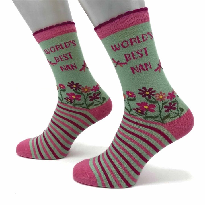World’s Best Nan Socks – Size 4 – 8
