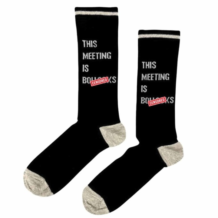 This Meeting is Boll*cks Socks – Size 7 – 11