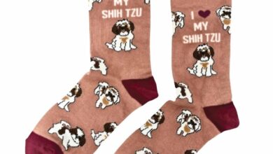 I Heart My Shih Tzu Socks - Size 4 - 8