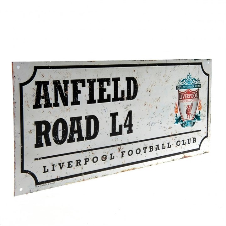 Liverpool FC Nostalgia Street Sign
