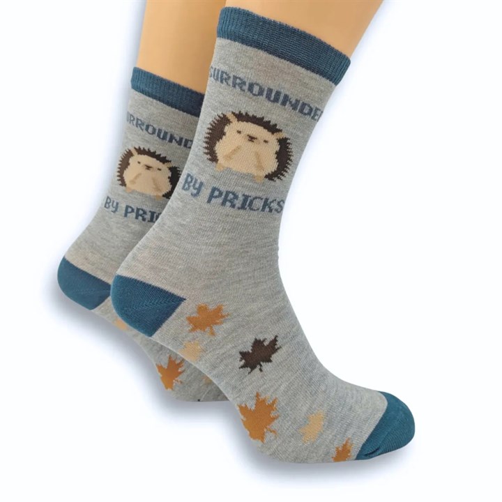 Surrounded By Pricks Socks – Size 4 – 8