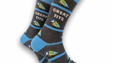 Great Tits Socks - Size 7 - 11