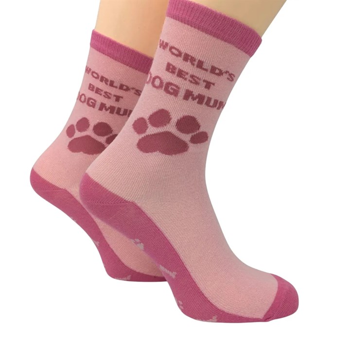 World’s Best Dog Mum Socks – Size 4 – 8