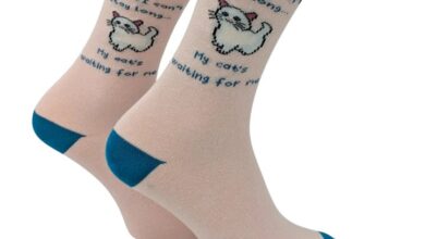 My Cat's Waiting for Me Socks - Size 4 - 8