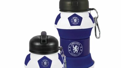 Chelsea FC Collapsible Football Water Bottle