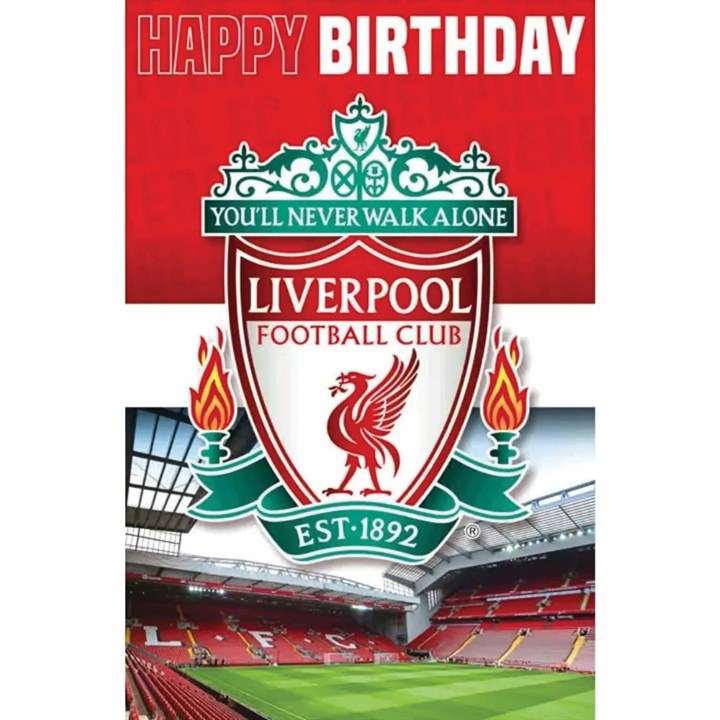 Liverpool FC 3D Effect Birthday Card
