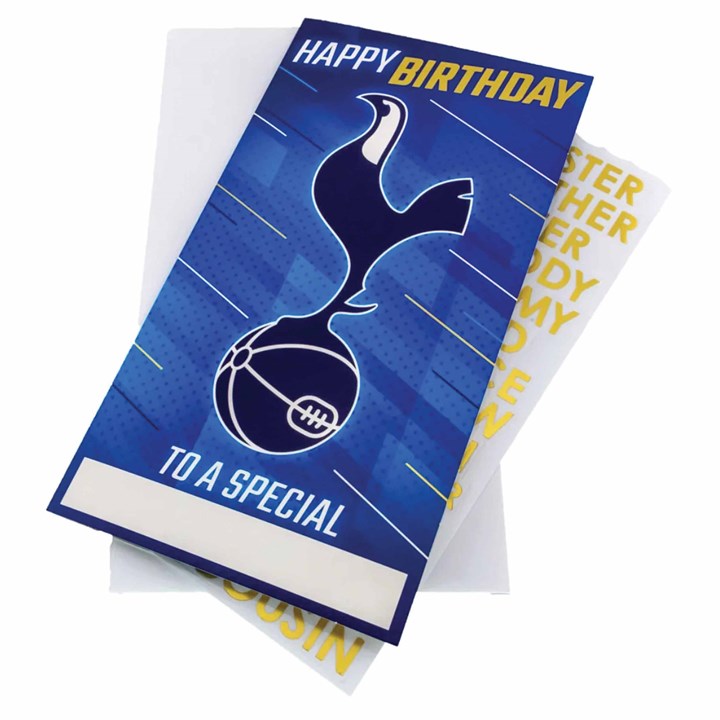 Tottenham Hotspur FC Birthday Card with Sticker Sheet