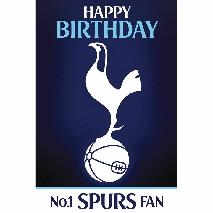 Tottenham Hotspur FC 3D Effect Birthday Card