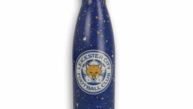 Leicester City FC Paint Splatter Water Bottle