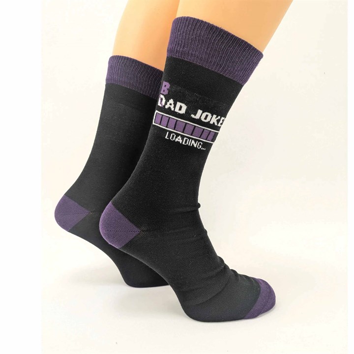 B/Dad Jokes Loading Socks – Size 7 – 11