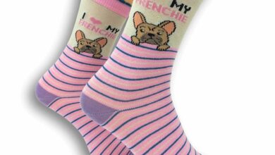 I Heart My Frenchie Socks - Size 4 - 8