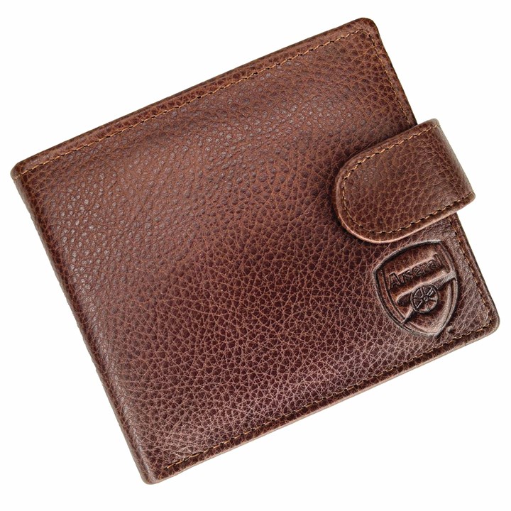 Arsenal FC Premium Brown Leather Wallet