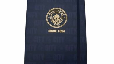 Manchester City FC Gold Crest A5 Notebook