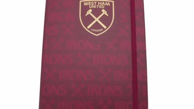 West Ham United FC Gold Crest A5 Notebook