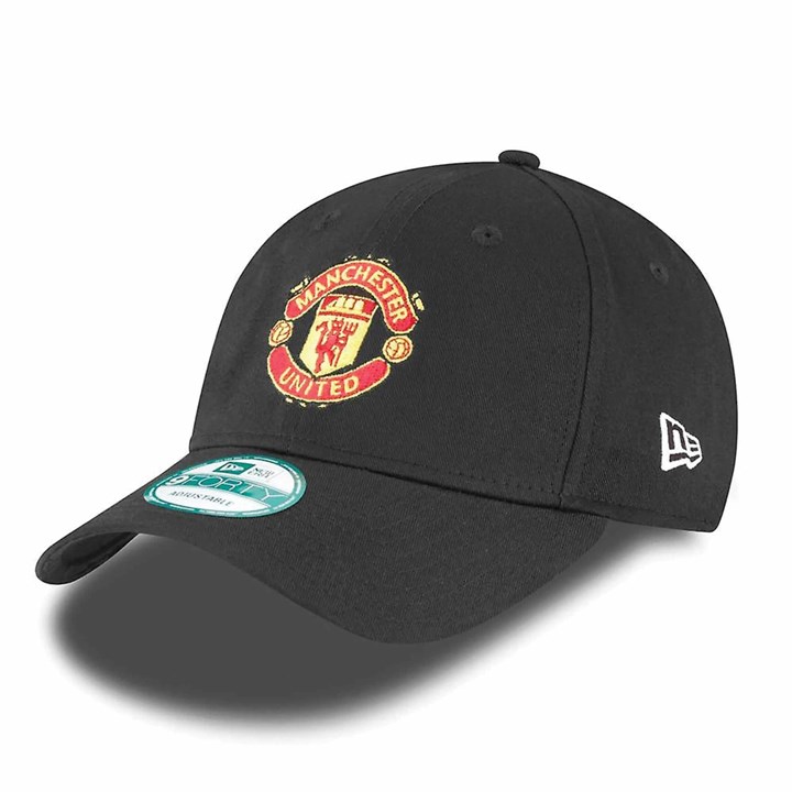 Manchester United FC Black Baseball Cap