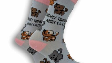 Probably Thinking About Cats Socks - Size 4 - 8