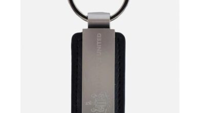 Newcastle United FC Leather Keyring