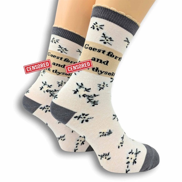 Goest Forth and F*ck Thyself Socks – Size 4 – 8