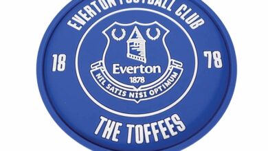 Everton FC Text PVC Coaster