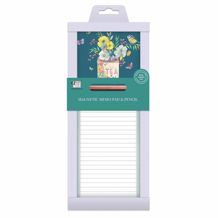 Tea Caddy Magnetic Memo Pad