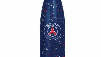Paris Saint-Germain FC Paint Splatter Water Bottle