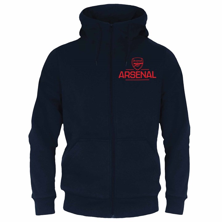 Arsenal FC Adult Navy Zip Hoodie XXL