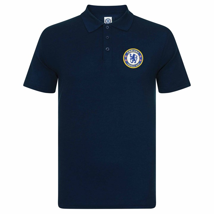 Chelsea FC Adult Navy Polo Shirt Extra Large