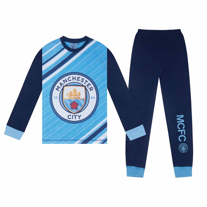Manchester City FC Kids Long Pyjamas 7 – 8 Years