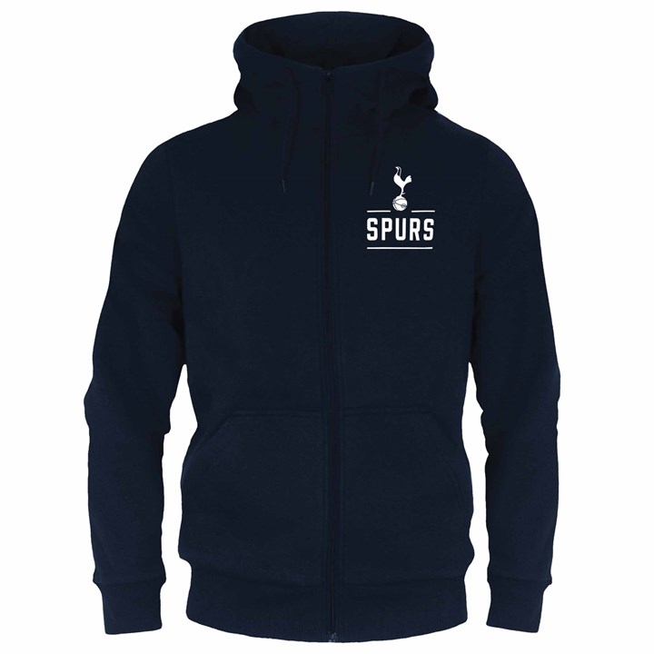 Tottenham Hotspur FC Adult Navy Zip Hoodie Extra Large