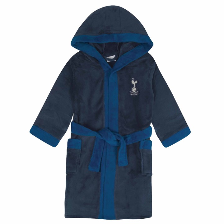 Tottenham Hotspur FC Boys Navy Hooded Dressing Gown 13 – 14 Years