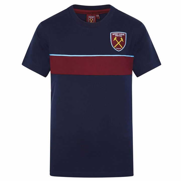 West Ham United FC Kids Navy T-Shirt 8 – 9 Years