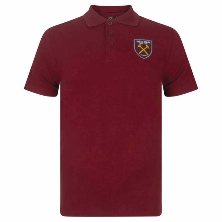 West Ham United FC Adult Claret Polo Shirt XXL