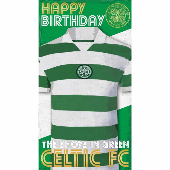 Celtic FC Bhoys In Green Birthday Card