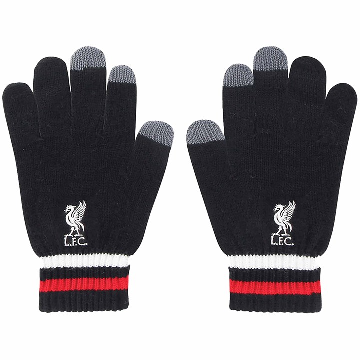 Liverpool FC Knitted Gloves Black